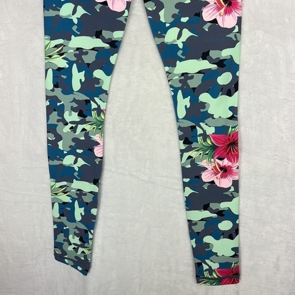 Spiritual Gangster Tropical Camo Floral Essential High Waist Colorful Leggings - Picture 10 of 16